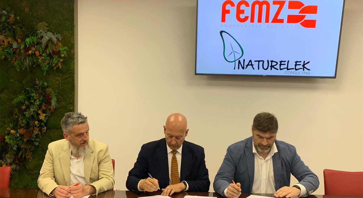 Naturelek y FEMZ firman un acuerdo para mejorar la eficiencia energética